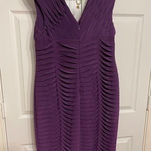 Collection DressBarn Purple (Eggplant) Pleated Dress-Sz16